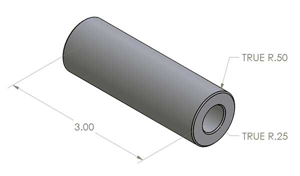 Shock Bung Pair, Flat Faced, 3