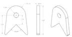90 Degree Short Link Tab