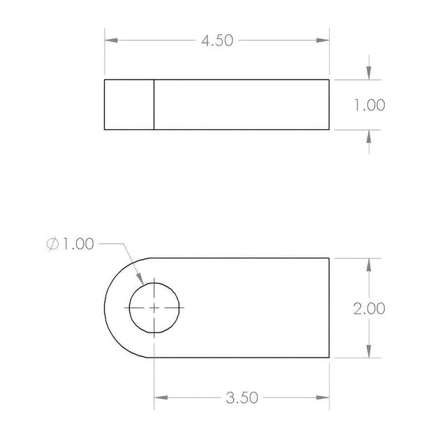 Weld-On Bumper Clevis Mount