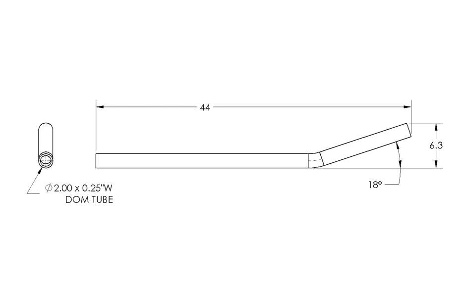 High Clearance Lower Link, DOM Tube, 2
