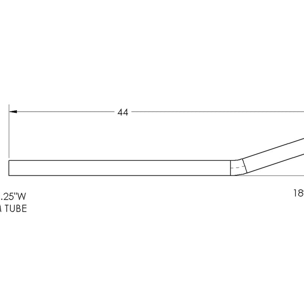 High Clearance Lower Link, DOM Tube, 2" X .25" Wall, 1.5" Tube ID