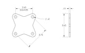 4 Hole Solid Mounting Plate