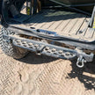 Loaded Rear Overlay Bumper -Hitch, Dimple Die Step, and D-ring Mounts For Jeep TJ/LJ/YJ