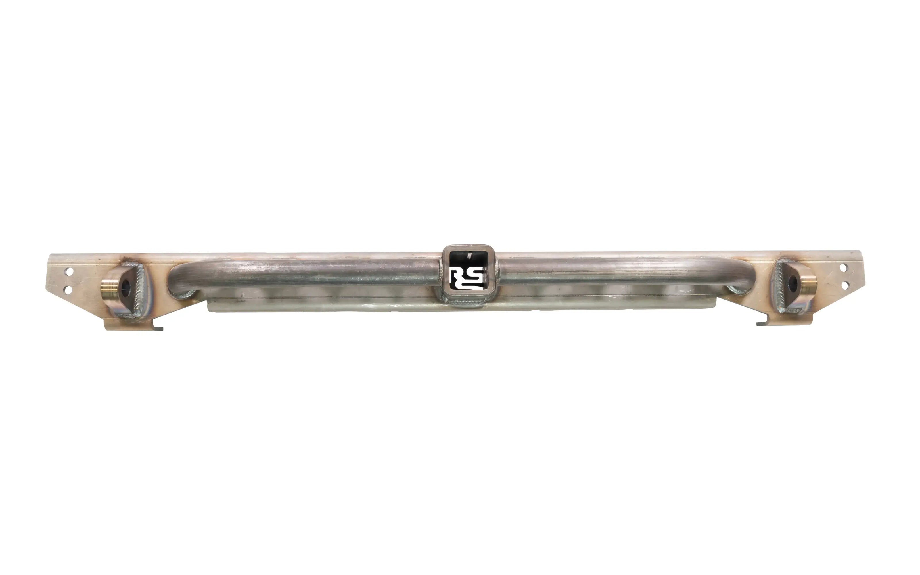 Loaded Rear Overlay Bumper -Hitch, Dimple Die Step, and D-ring Mounts For Jeep TJ/LJ/YJ