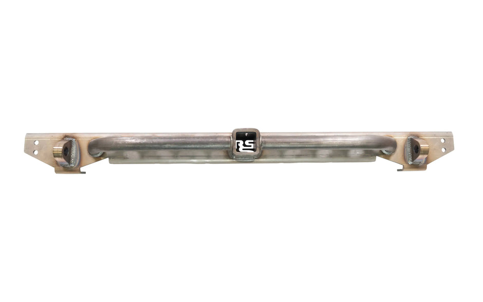 Loaded Rear Overlay Bumper -Hitch, Dimple Die Step, and D-ring Mounts For Jeep TJ/LJ/YJ