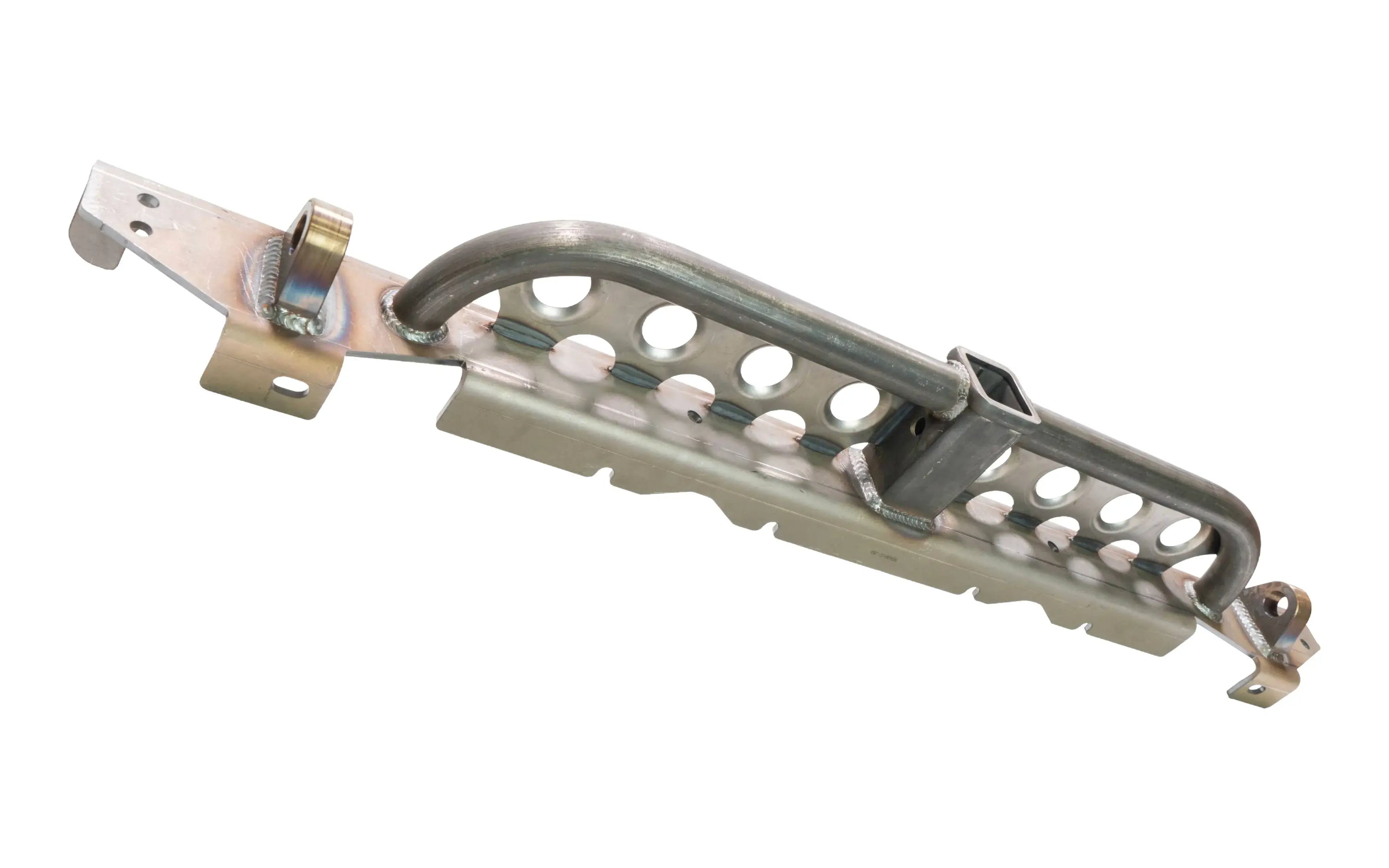 Loaded Rear Overlay Bumper -Hitch, Dimple Die Step, and D-ring Mounts For Jeep TJ/LJ/YJ