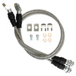 26 inch Steel Braided Front Brake Line Pair with Hardware