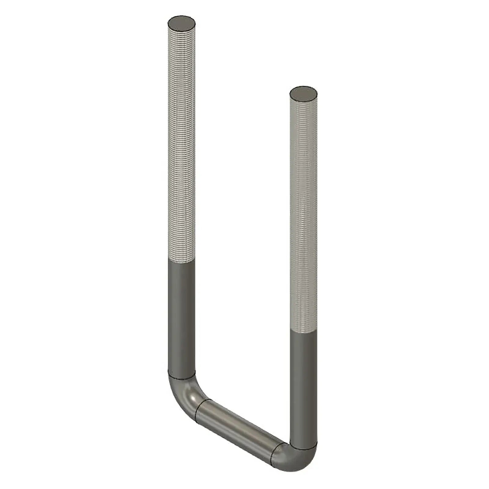 Flat Bottom U-Bolt, 3 1/4 x 5/8 x 10
