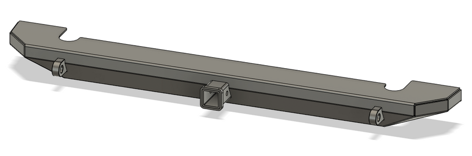 HD Rear Receiver Hitch Bumper For Jeep Wrangler TJ/LJ