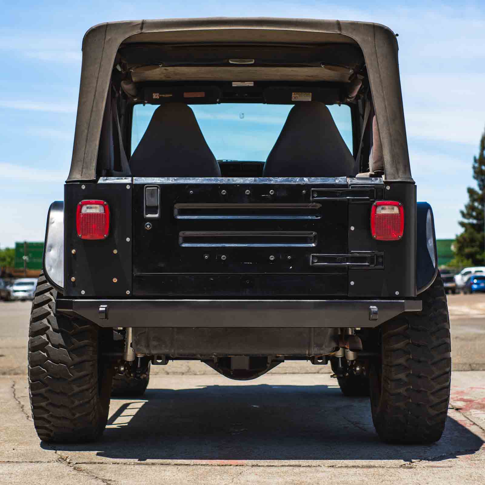HD Rear Bumper For Jeep TJ/LJ